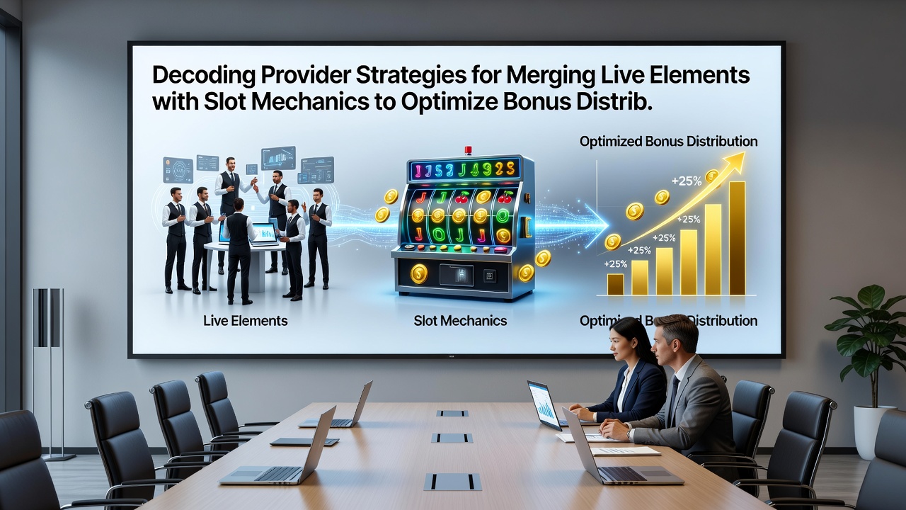 Network diagram showing live elements feeding into slot bonus distribution systems