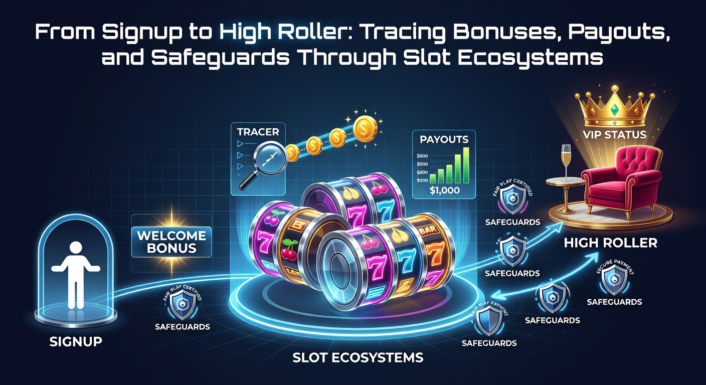 Vibrant slot machine interface showing signup bonus offers and loyalty progression bars, illustrating the path from first deposit to VIP rewards