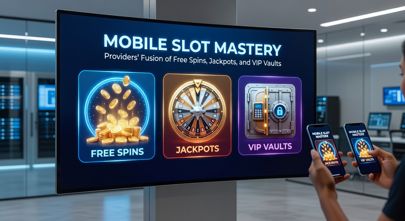 Screenshot of a VIP vault interface on a mobile slot app, revealing jackpot tiers, free spin multipliers, and exclusive rewards