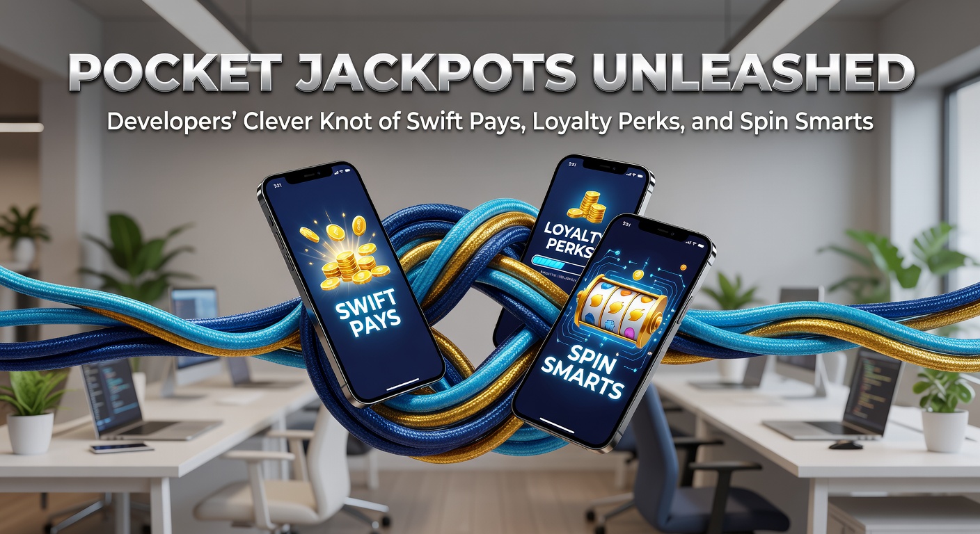 Vibrant mobile slot screen showing jackpot explosion with swift payment icons and loyalty badges glowing in the background