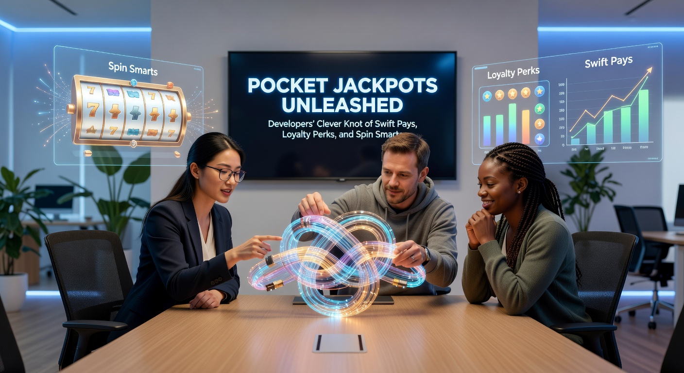 Close-up of a smartphone displaying layered loyalty tiers with jackpot meters rising alongside swift pay buttons and smart spin analytics