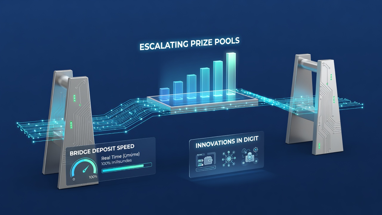 Secure digital slot dashboard displaying prize pool growth alongside player protection settings