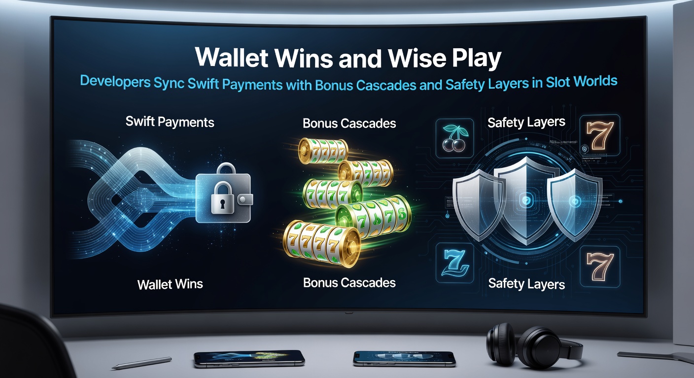 Vibrant slot machine interface showing cascading symbols and wallet payment icons merging seamlessly during a bonus round